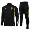 Tréninkový Mikina Soupravy Juventus Quarter Zip 2023-24 Černá pro Muži